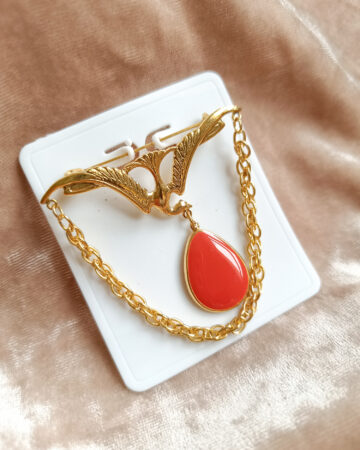 1980s Vintage gold bird brooch chosen by Iris Apfel